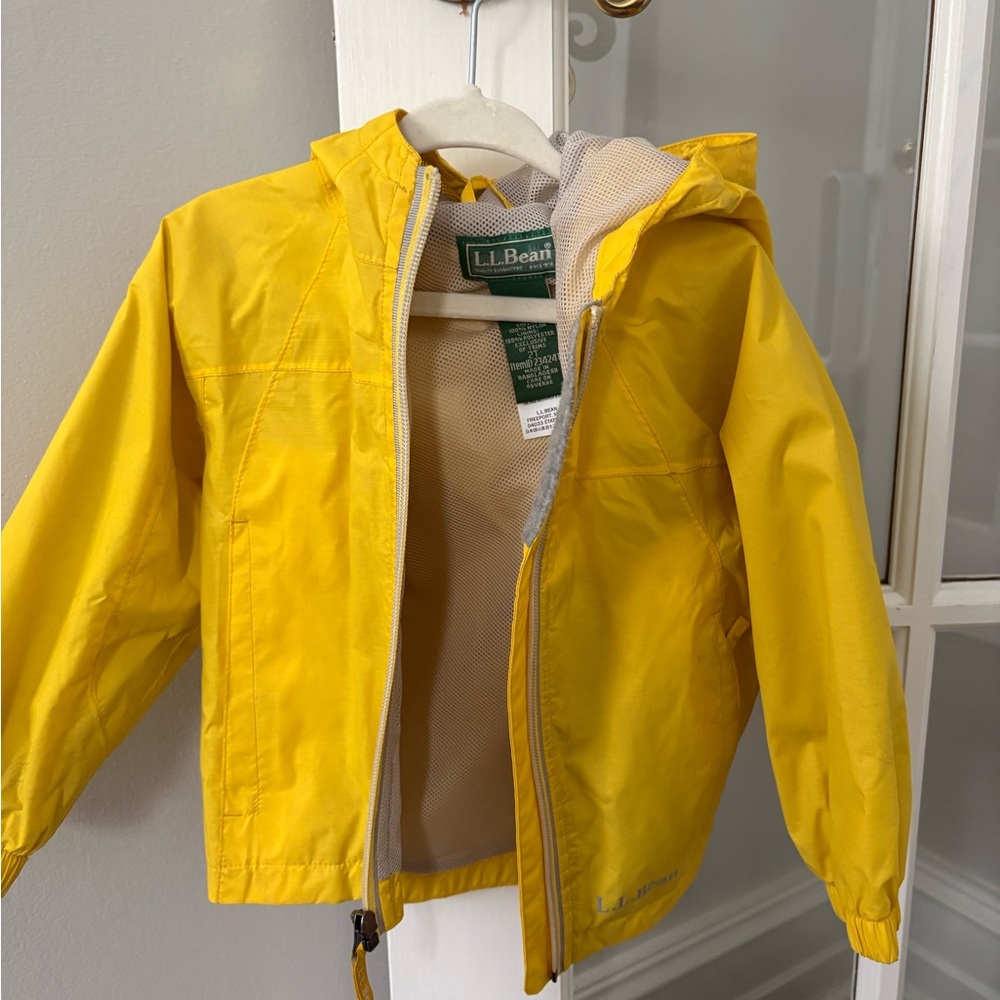 L.L. Bean Kids Bright Yellow Raincoat